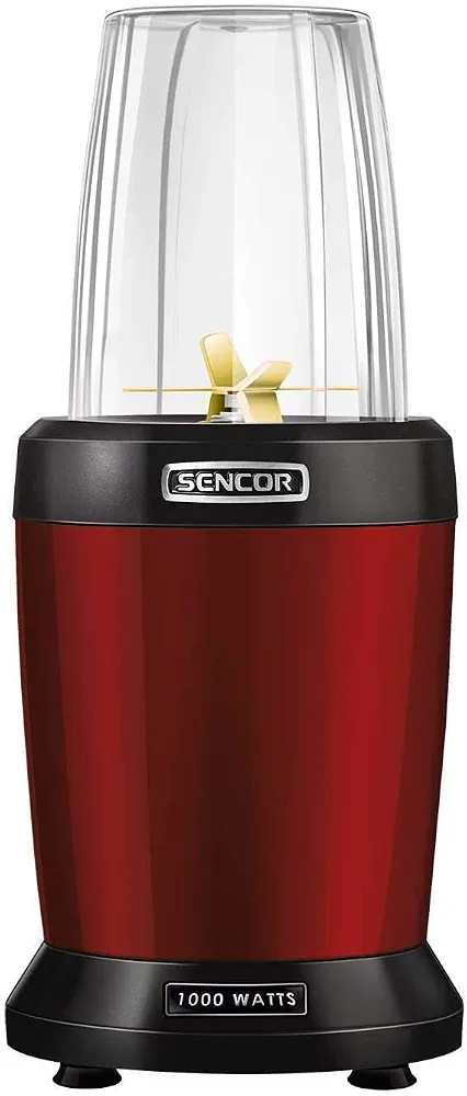 SENCOR - Nutri Blender, 1200 Watt with 22000 RPM, Pre-set blending programmers + PULSE function, Extracts the nutrients from seeds, grains, and nuts, SNB 4301RD, 2 years replacement Warranty